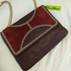 Sam Edelman 'Maddy' Burgundy Leather Purse